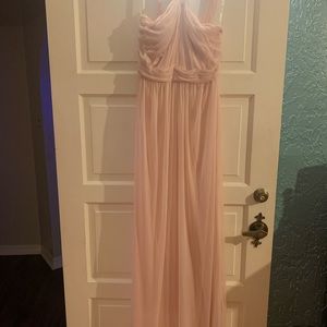 David’s Bridal Light Pink Bridesmaid Dress